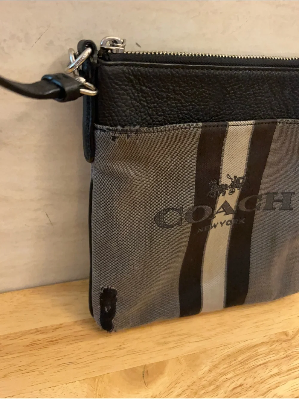 Coach Horse and Carriage Jacquard Kitt Crossbody.